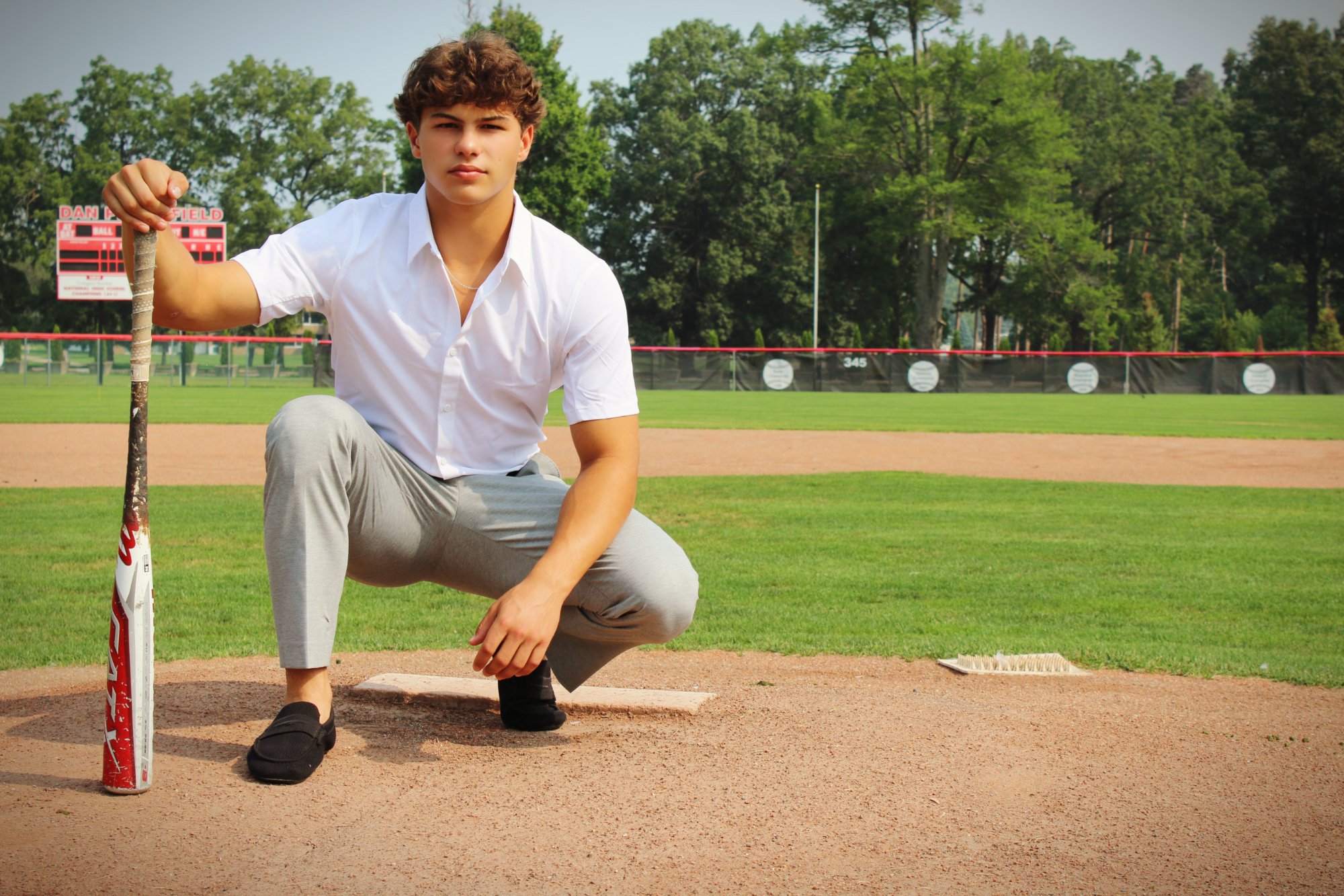 Senior athlete portrait in Howell Michigan