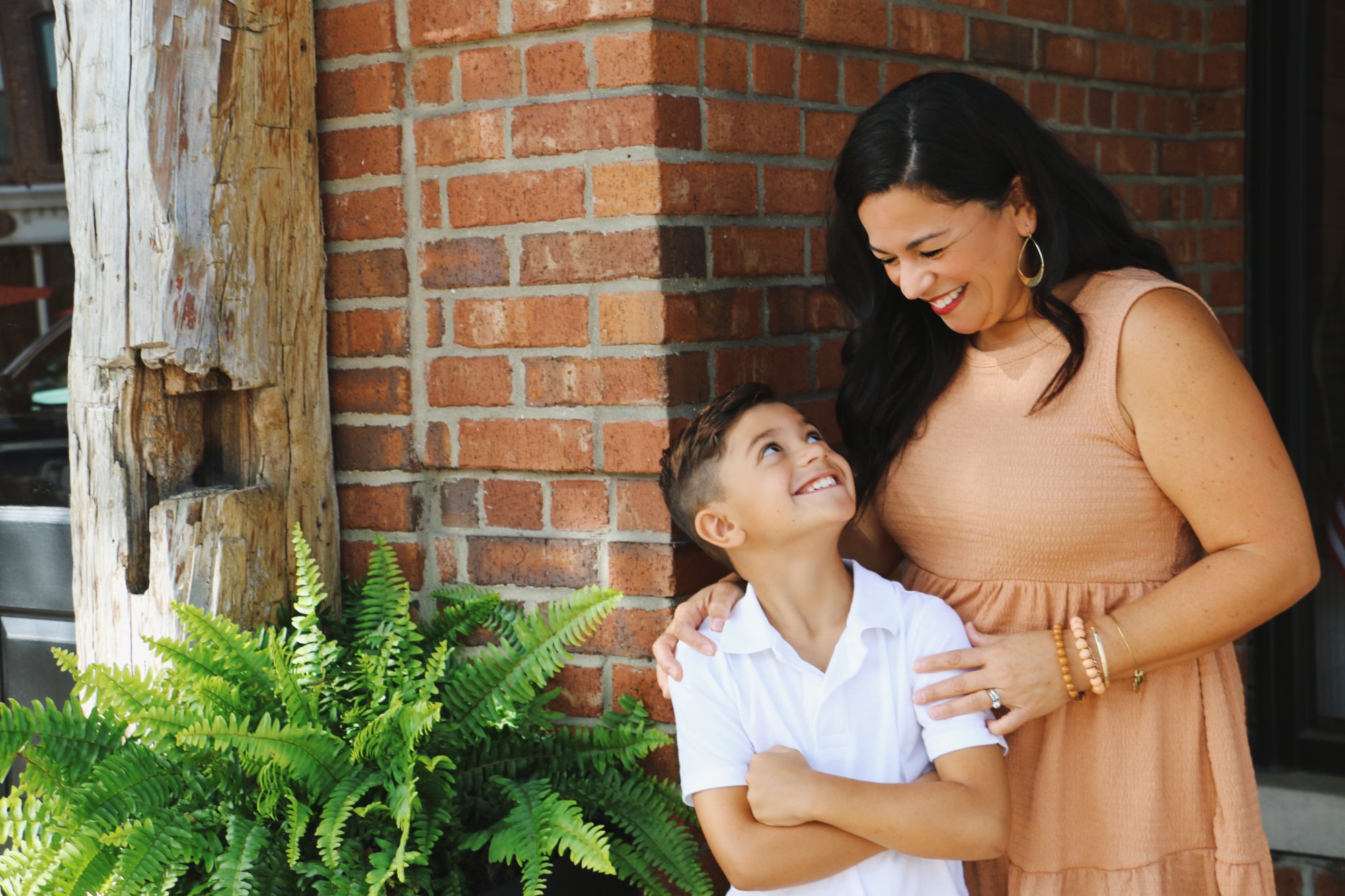 Natural light family portrait Michigan